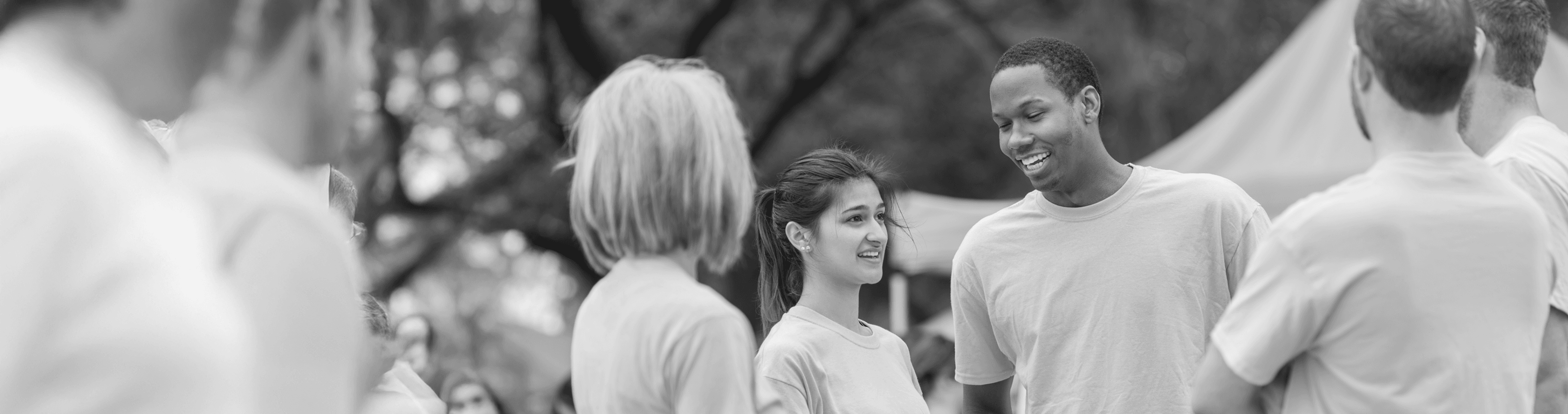 A group of people at a park